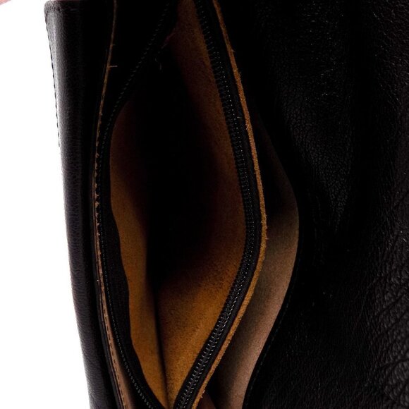 Firenze Crossbody Bag Leather Adjustable Strap Made in Italy Brown - Picture 9 of 10